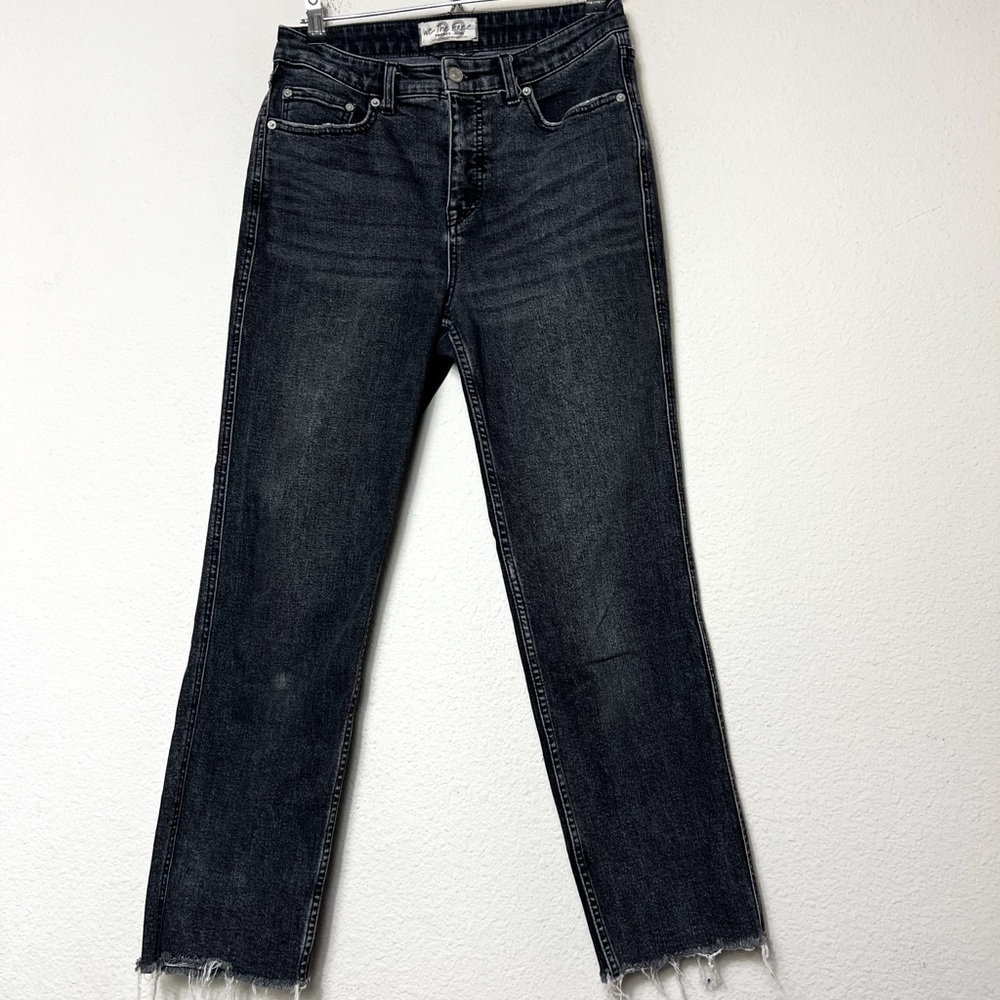 Free People We The Free Faded Black Straight Jeans